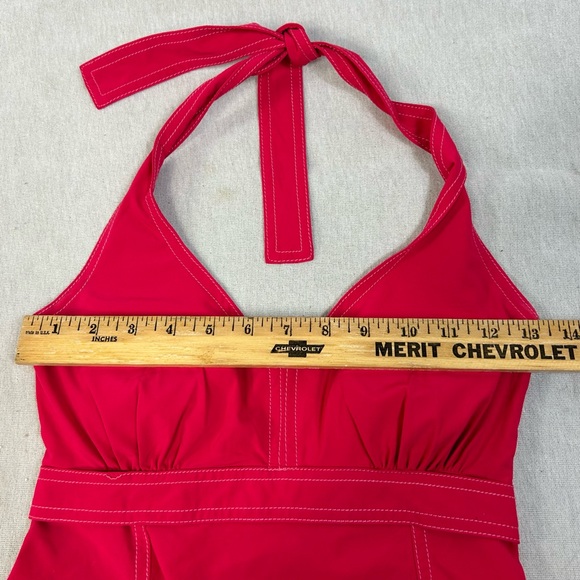 ATHLETA Athletic Pink Padded Chest Go Everywhere Halter Dress Size 0 R - Picture 9 of 13